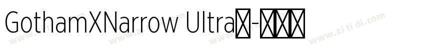 GothamXNarrow Ultra◆字体转换